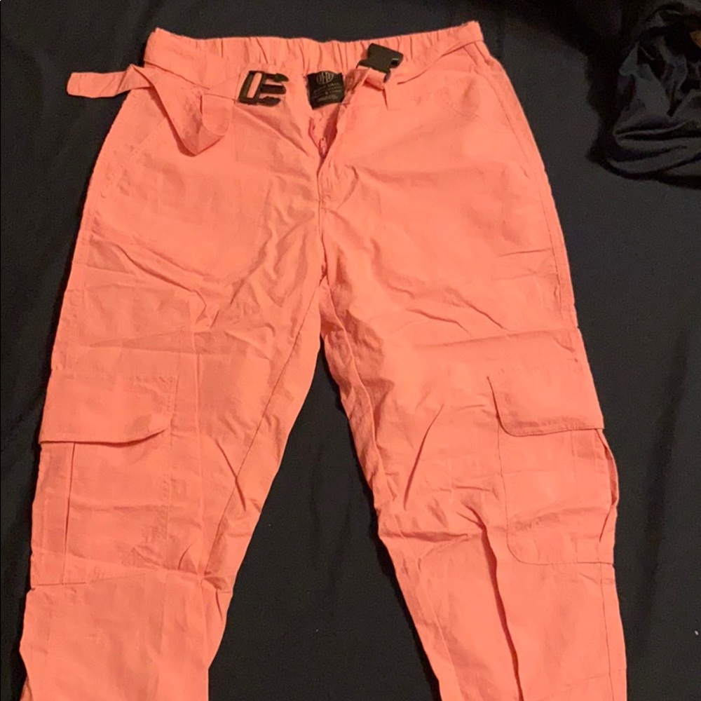pink cargo pants
